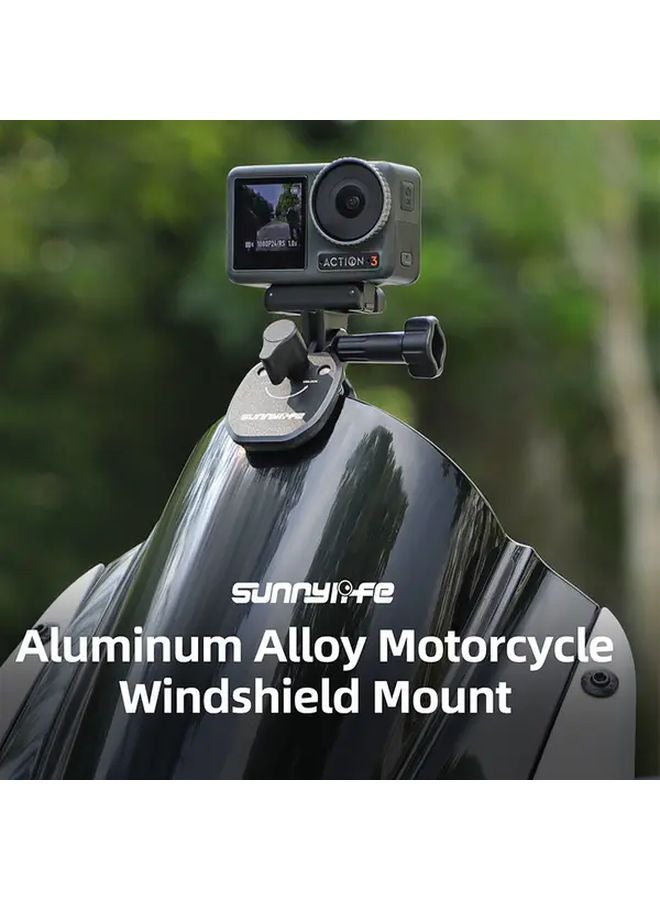 Windshield Bracket Motorcycle Mount For DJI Action 5 Pro 4 GoPro Pocket 3 Insta360 X4 Go 3S - Image 4