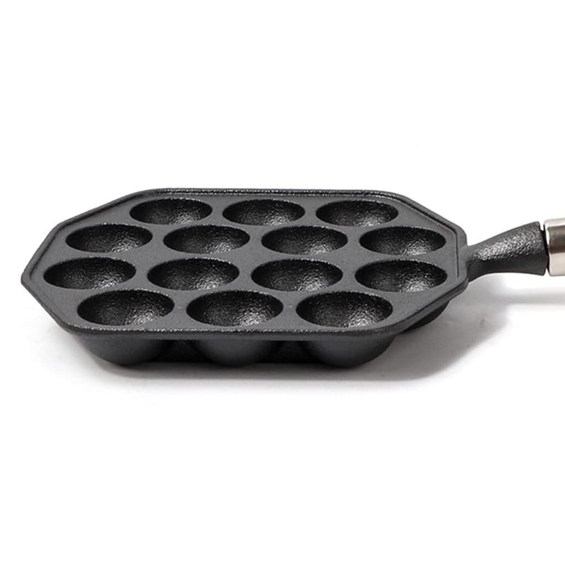 SANGOZ SANGOZ Takoyaki Maker | 14 Holes Pancake Maker | Nonstick Iron Grill Pan With Detachable Handle | Meat Balls Maker | For Home/Kitchen/Baking/Cookware Tool & Accessories  - Image 4