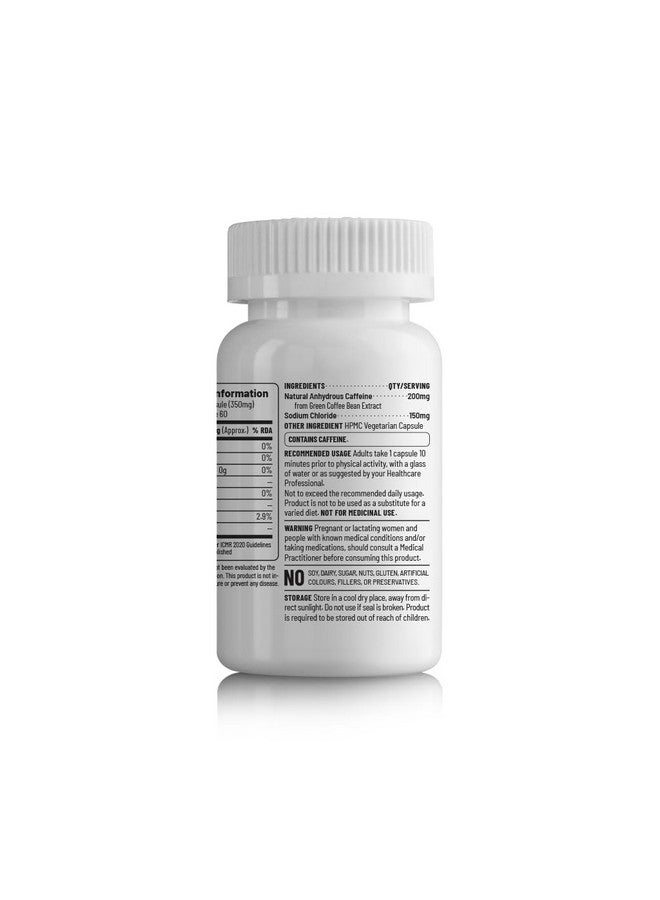 Unived Natural Caffeine Capsules 200mg, for Energy & Alertness, 60 Vegan Capsules - Image 3