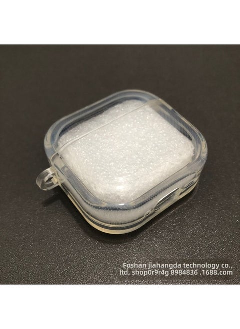 Apple Bluetooth Earphone Case AirPods1/2/3/4/Pro/Pro2 Protective Case Tpu Full Transparent Bread-Color:Fully Transparent Color-Applicable Models:Airpods 1/2 Generation