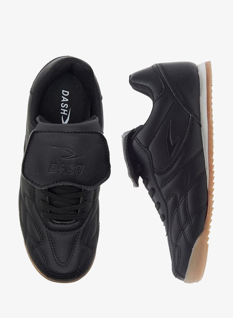 Dash Boys Stitch Detail Sneakers with Lace-Up Closure - Image 3