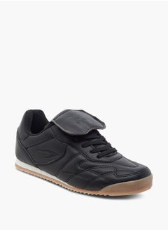 Dash Boys Stitch Detail Sneakers with Lace-Up Closure  - Image 2