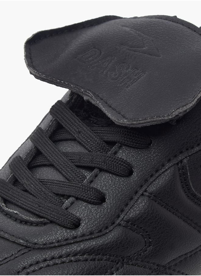Dash Boys Stitch Detail Sneakers with Lace-Up Closure  - Image 4