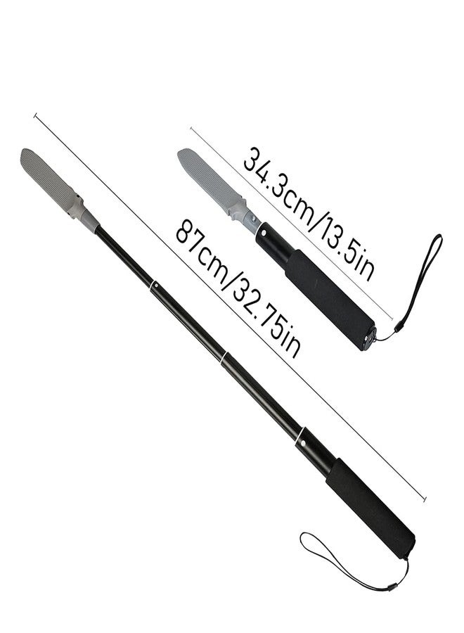 EASACE Toe Cleaning Brush, 13-32 inch Long Handle Foot Scrubber, 4 Reusable Covers, Lotion Applicator for Seniors - Image 3