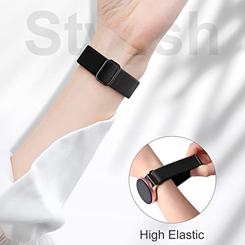 Lerobo Elastic Bands Compatible with Samsung Galaxy Watch 7 6 5 40mm 44mm/Watch 6 Classic 43mm 47mm/Watch 4 Classic Band 42mm 46mm/Active 2,3 Pack 20mm Soft Adjustable Nylon Breathable Sport Band - Image 4