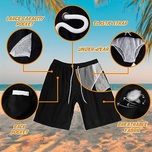 Srnede Mens Swim Trunks Swimming Trunks Swim Shorts Quick Dry 11 Inch with Mesh Lining Funny Swimwear Bathing Suits - Image 2