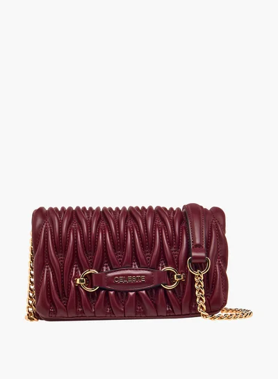 سيليست حقيبة كروس مبطنة بحزام سلسلة