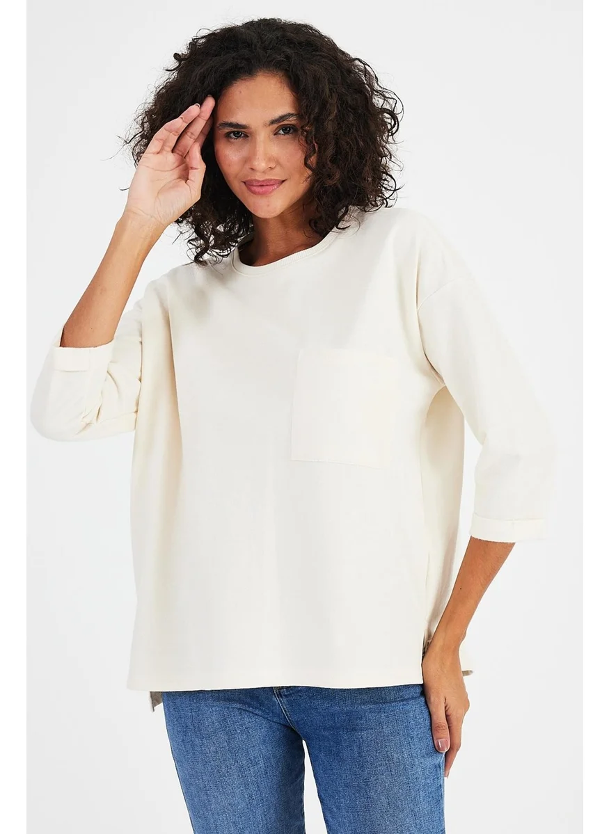 الكسندر جاردي Alexandergardı Pocket Detailed SWEATSHIRT(B24-00195)