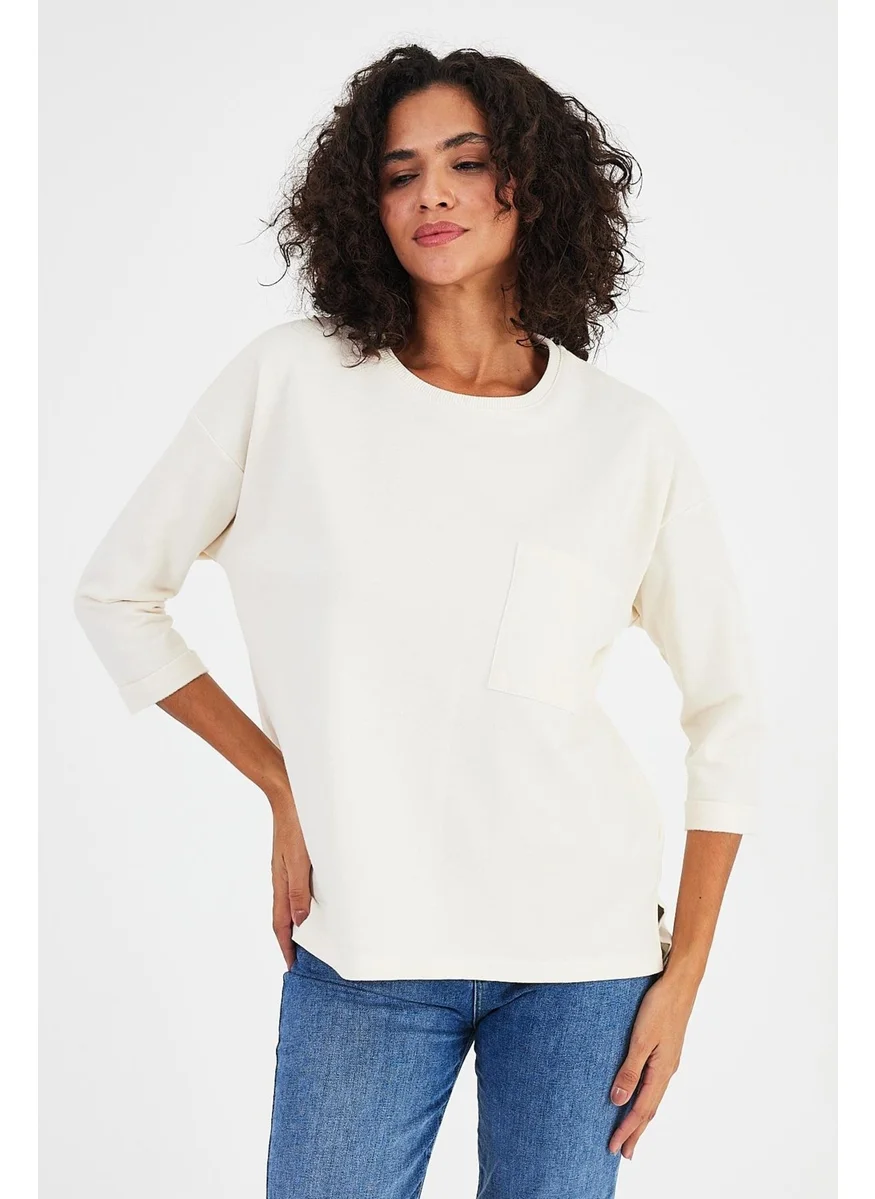 الكسندر جاردي Alexandergardı Pocket Detailed SWEATSHIRT(B24-00195)