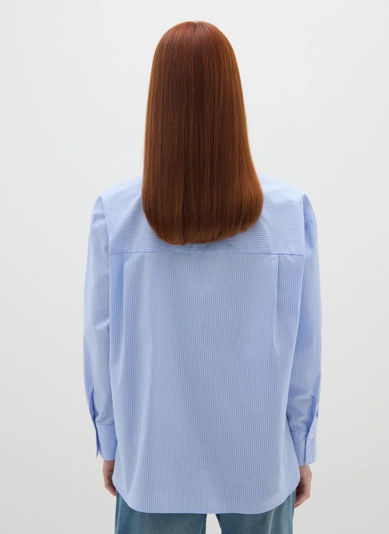 Ovs  OVS Blue Poplin Shirt for Women | Best Price UAE