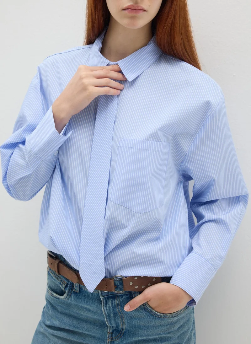 Ovs  OVS Blue Poplin Shirt for Women | Best Price UAE