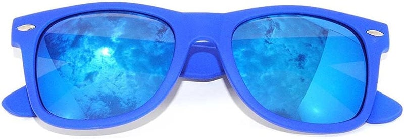 OWL Classic Vintage Sunglasses 80s Style with Clear Lens, Smoke Lens Nerdy Colorful Frames - Image 2