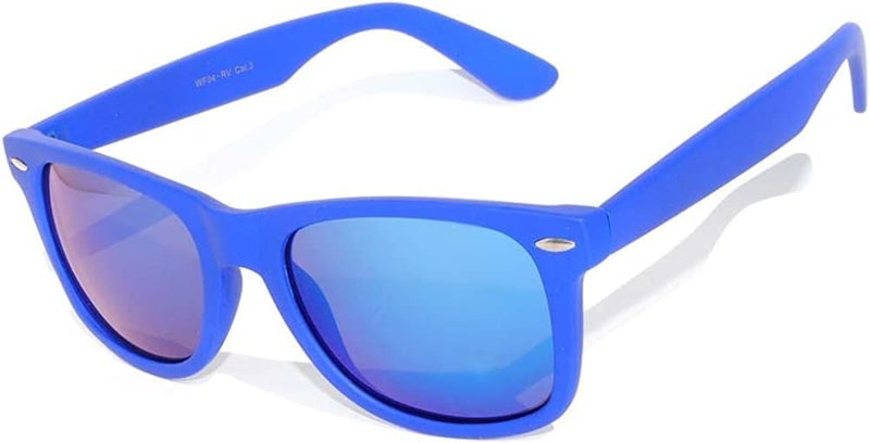 OWL Classic Vintage Sunglasses 80s Style with Clear Lens, Smoke Lens Nerdy Colorful Frames - Image 1