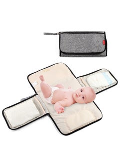 insular Insular Portable Baby Changing Pad Foldable Waterproof Diaper Bag 3 Layers Multiple Pockets Travel Mat for Infants Newborns  - Image 3