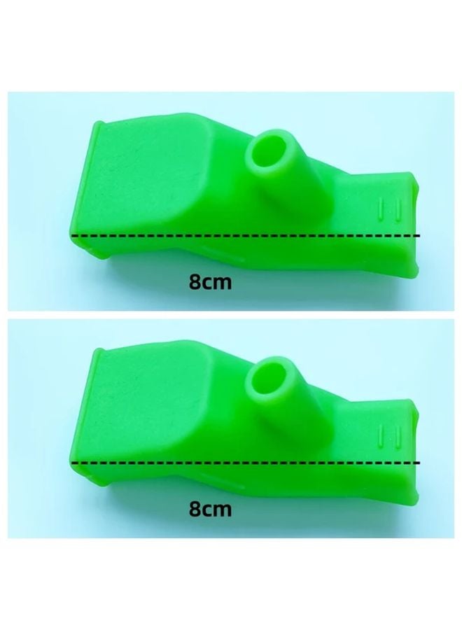 قطعتان صنبور أخضر مزدوج الاستخدام مانع للرش السليكوني مصفاة مياه فوهة - Image 1