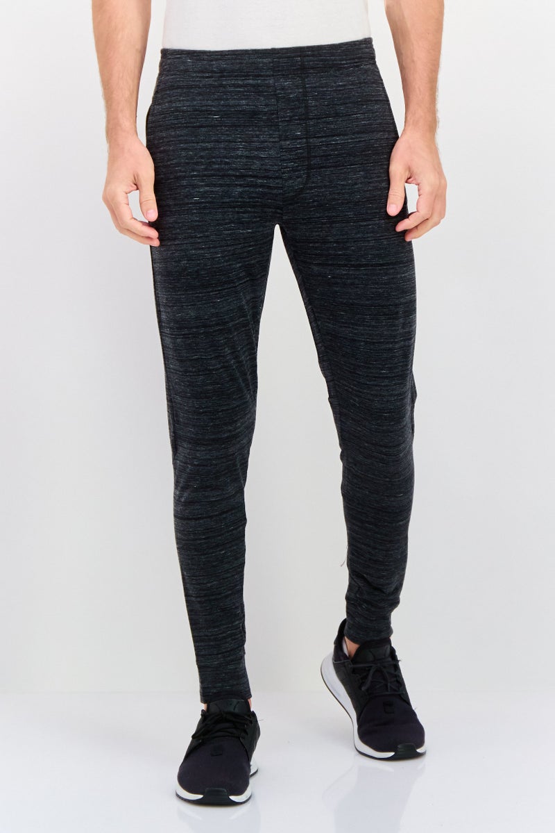 Champion Men Sportswear Fit Heather Outdoor Sweatpants, Black  - Image 1