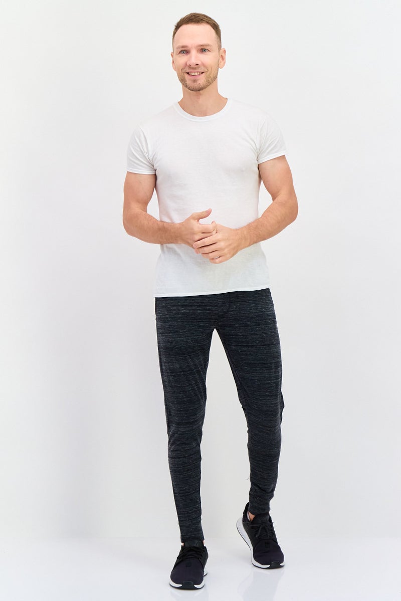 Champion Men Sportswear Fit Heather Outdoor Sweatpants, Black  - Image 2
