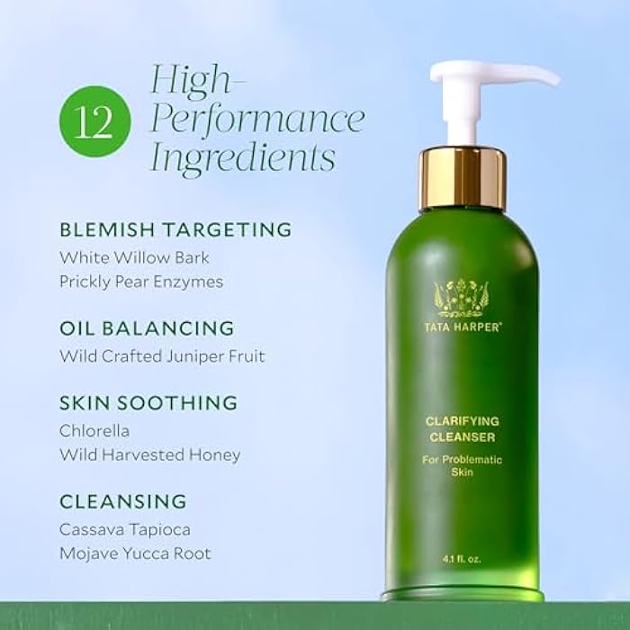 Tata Harper Clarifying Cleanser, Blemish, Oil-Control Face Wash, 100% Natural, Made Fresh in Vermont - Image 3