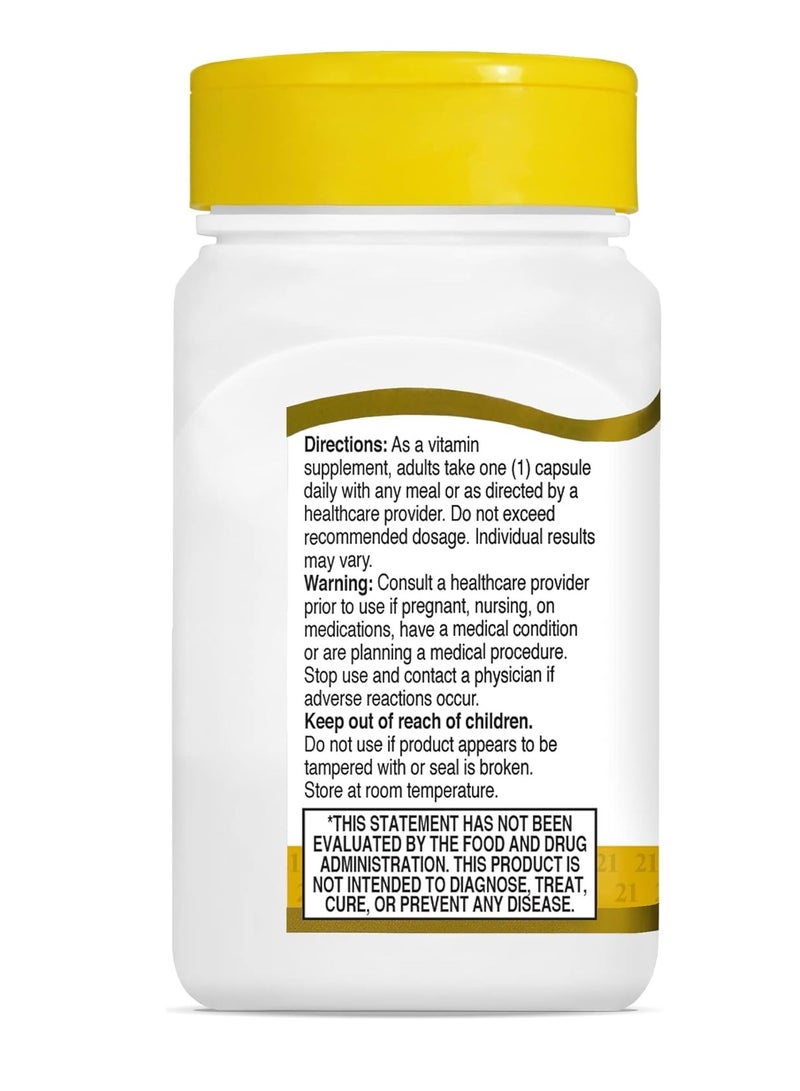 21st Century, البيوتين، فائق الفعالية، 5000 ميكروغرام، 110 كبسولة - Image 2