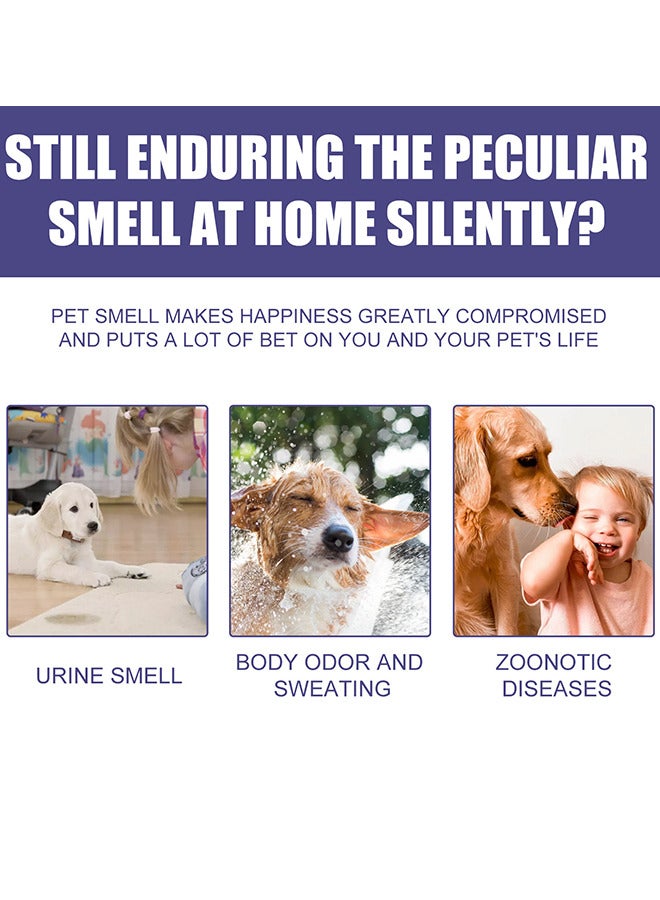 YEGBONG 60ml Pet Odor Eliminator Deodorant Spray for All Dogs and Cats Smells Deodorizer Clean Refreshes and Deodorizes Carpet Furniture Bedding Urine - Image 3