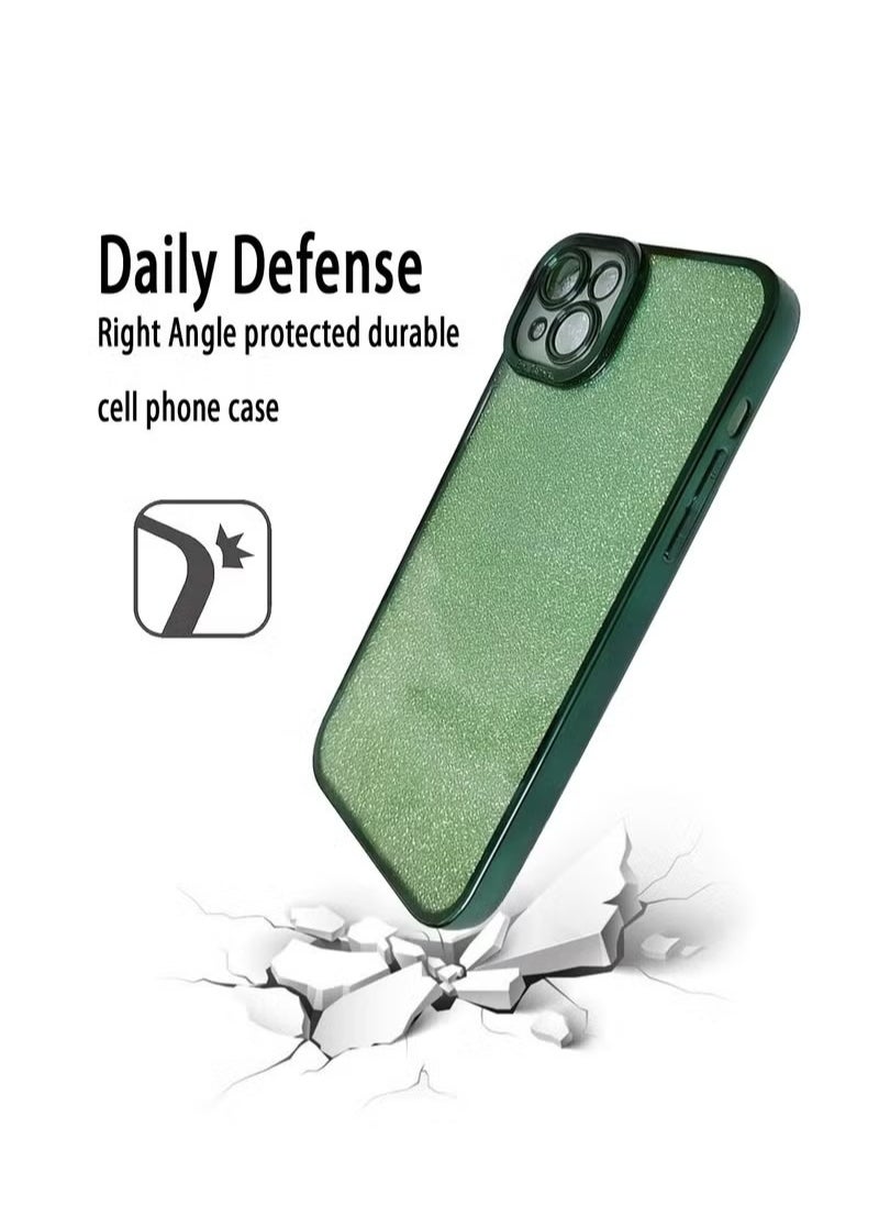 X-level - iPhone 15 Case Cover For Women Girls Glitter Luxury Flexible Plating Shockproof Full Camera Lens Protective Protection Accessories Phone Back Cover - Image 1