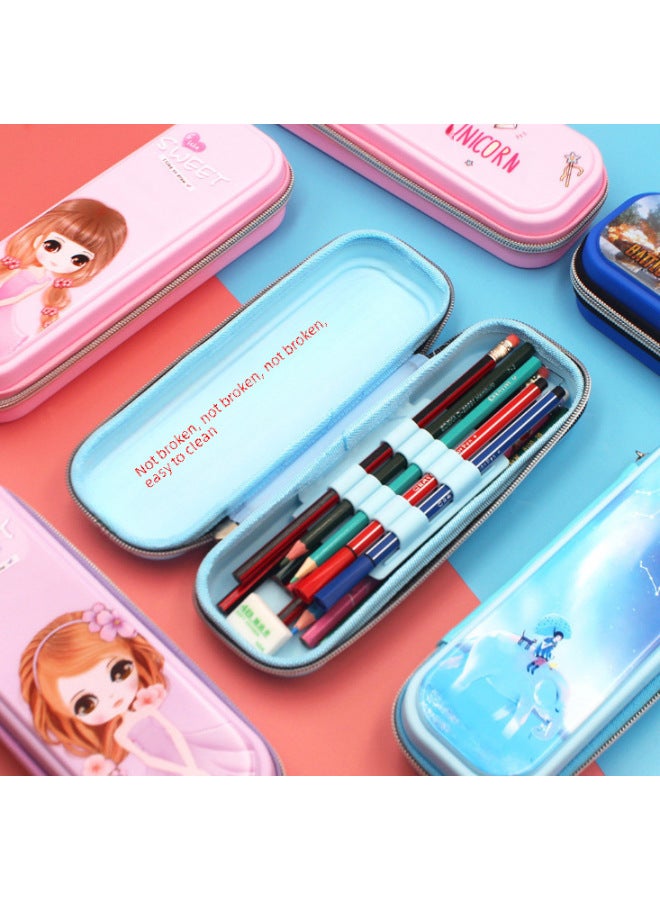 Simple Primary School Kindergarten Cartoon Fragrance Children Girl First Grade Cute Stationery Box Boy Pencil Case Waterproof - Image 2