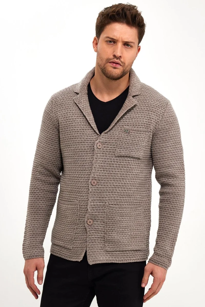 Alexander Gardi V-Neck Buttoned Knit Cardigan (E22-5715)