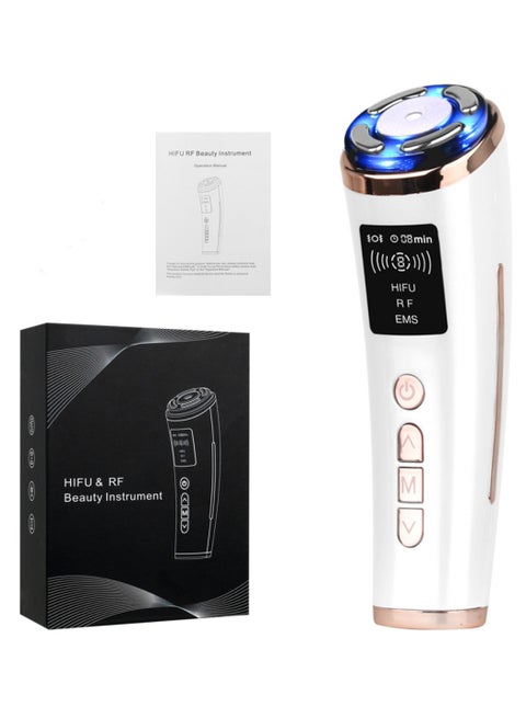 4 in 1 RF Beauty Face Device Ultrasonic Wave EMS Vibration Face Massager for Face lifting Wrinkle Removal Anti Aging