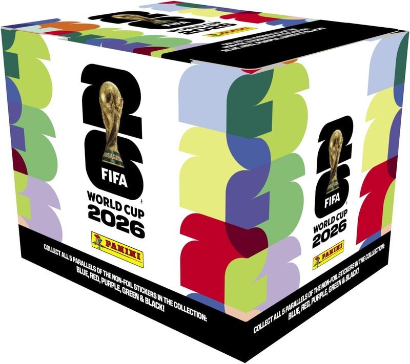 بانيني علبة ملصقات كأس العالم FIFA 2026 الرسمية من بانيني – اجمع كل لاعبيك وفرقك المفضلة - Image 2