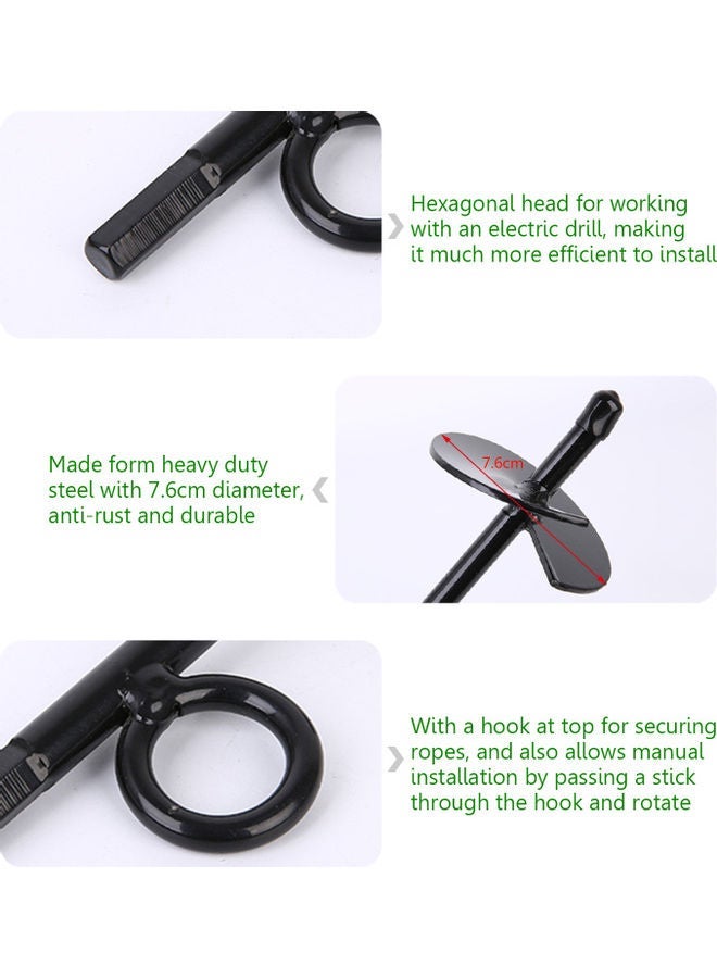 NIBEMINENT Ground Anchor Black  - Image 4