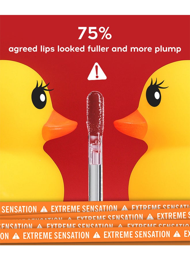 XNX - Duck Plump Lip Plumping Lacquer, Fat Lip Oil Lip Glaze, Glitter Shine Primer Lip Clear Plumping Lip Gloss, High Pigment No Sticky Lip Gloss, Lip Plumper Gloss Make Lips Fuller - Image 1