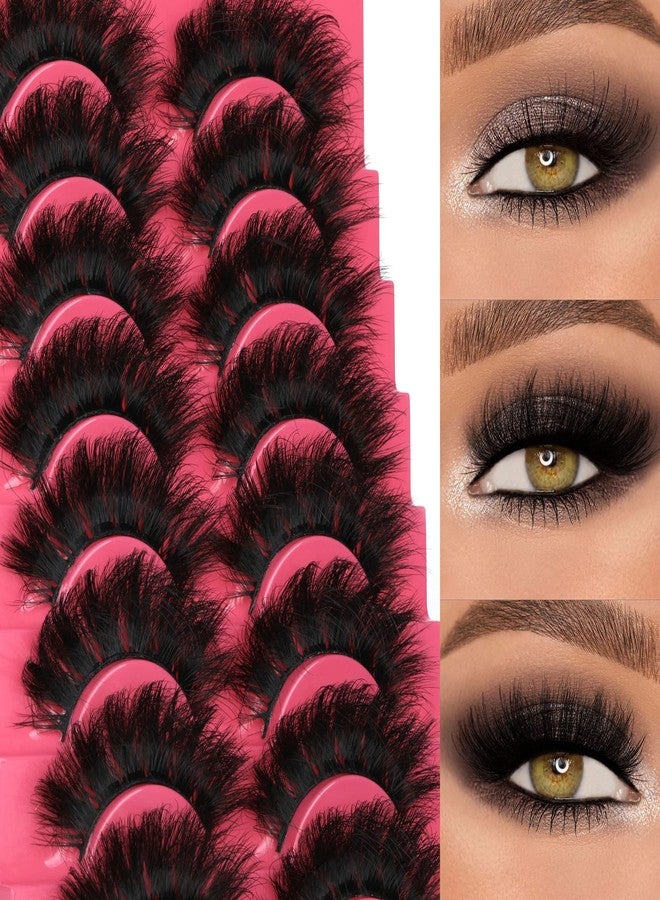 Winifred Eyelashes Mink Lashes Dramatic Full Volume False Eyelashes 6D Faux Mink Eye Lash 18mm Long Lashes Pack 8 Pairs by Winifred - Image 3