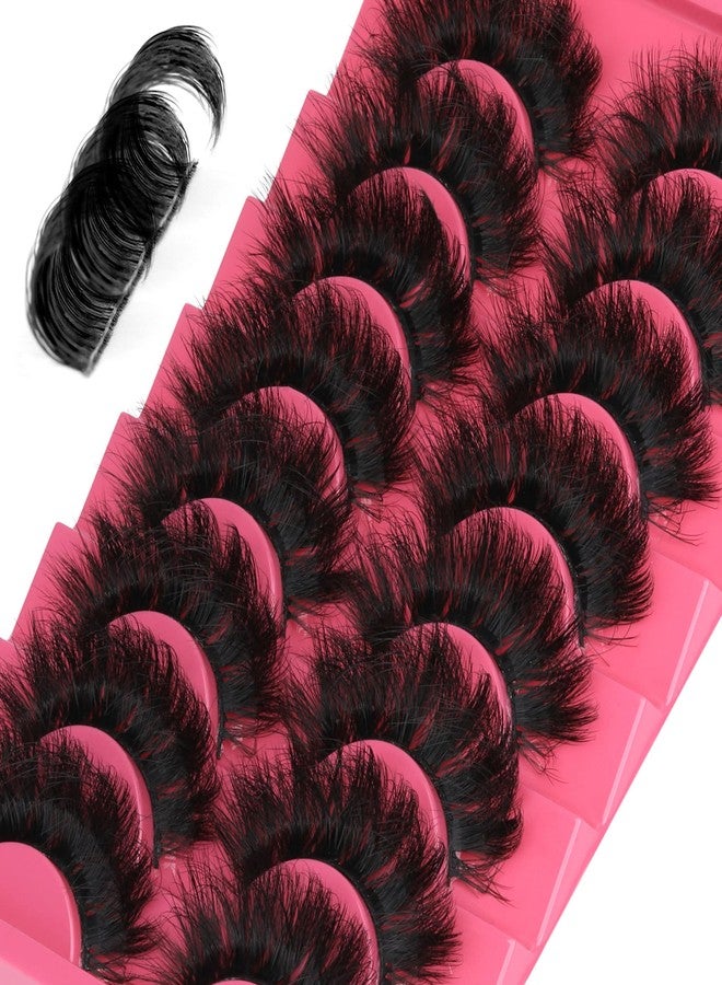 Winifred Eyelashes Mink Lashes Dramatic Full Volume False Eyelashes 6D Faux Mink Eye Lash 18mm Long Lashes Pack 8 Pairs by Winifred - Image 2
