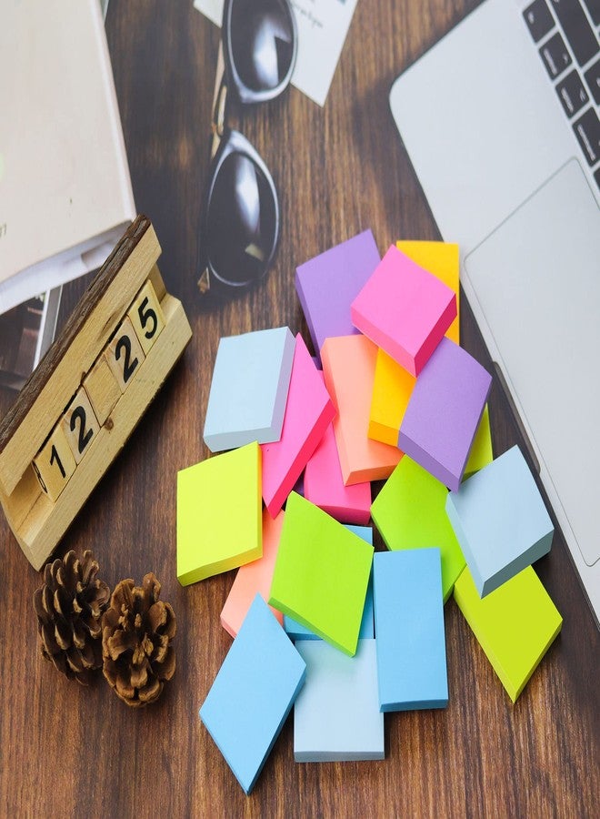 YEECOK (24 Pads) Sticky Notes 1.5x2 in, 8 Colors Post Self Sticky Notes Pad Its, Bright Post Stickies Colorful Sticky Notes for Office, Home, School, Meeting, 75 Sheets/pad - Image 4