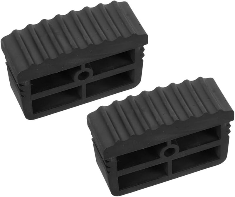 Non Slip Rubber Caps For Ladder Legs 2PCS Black Skid Cushion Covers Stability Noise Reduction - Image 2