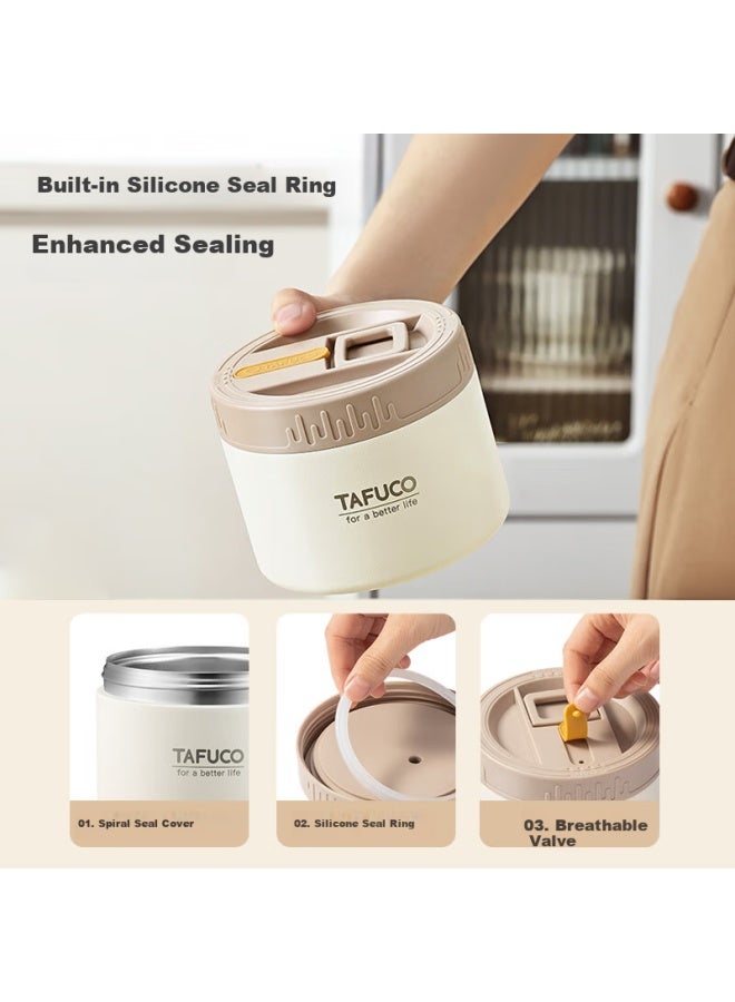 Tafuco 3-layer Insulated Lunch Box With Extra Long 316 Stainless Steel, Portable For Office Workers And Students, Model T5396 - Image 4