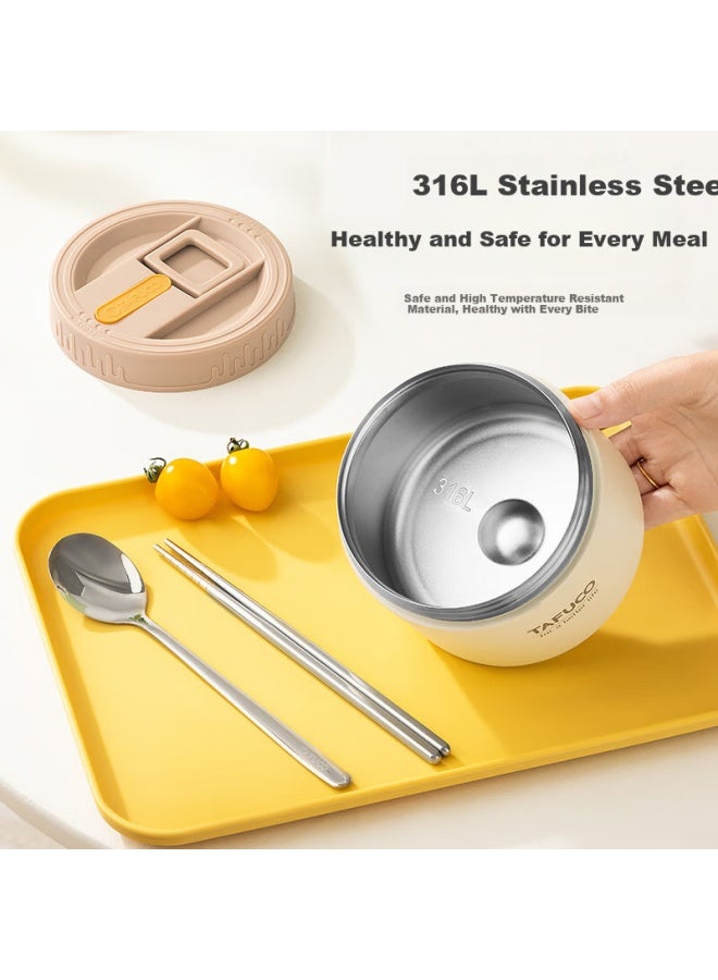 Tafuco 3-layer Insulated Lunch Box With Extra Long 316 Stainless Steel, Portable For Office Workers And Students, Model T5396 - Image 1