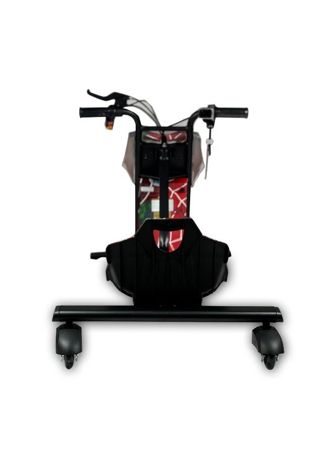 السرعوف الذهبية دراجة ثلاثية العجلات كهربائية دريفت للأطفال بقوة 36 فولت - سكوتر كهربائي بثلاث عجلات مع أضواء LED، وعجلات دوارة بزاوية 360 درجة - تصميم أنيق على شكل شبكة عنكبوتية للاستمتاع بالأنشطة الخارجية - Image 3