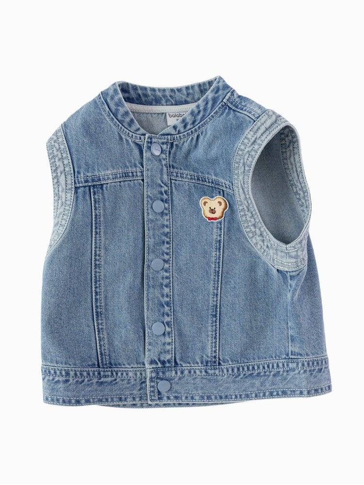 بالابالا فيست جينز بدون أكمام مع تفصيل أمامي للأولاد - Image 4