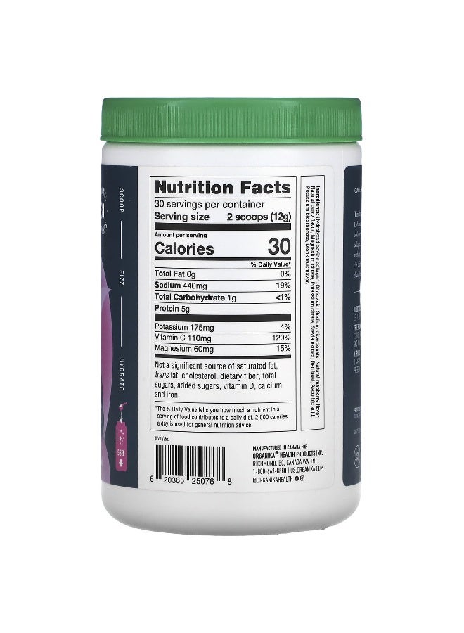 Organika, Electrolytes + Enhanced Collagen, Wild Berry, 12.7 oz (360 g) - Image 2