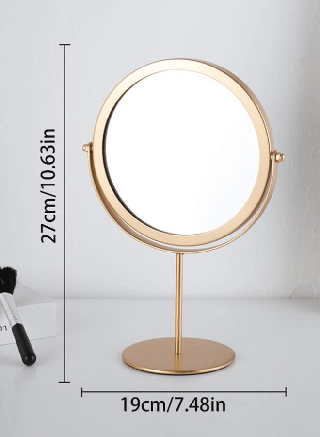 ZCM-HAPPY Long Golden Table Mirror - Celebrity Style Desktop Makeup Mirror for Dormitories and Students, Portable and Large - Image 2