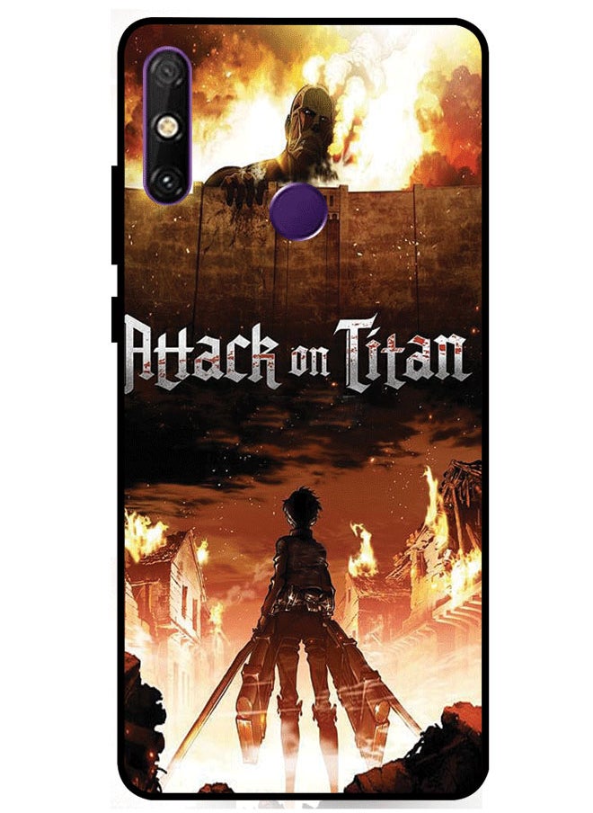 EYE CATCH Protective Case Cover For Huawei Enjoy 20E Attack On Titan Multicolor  - Image 1