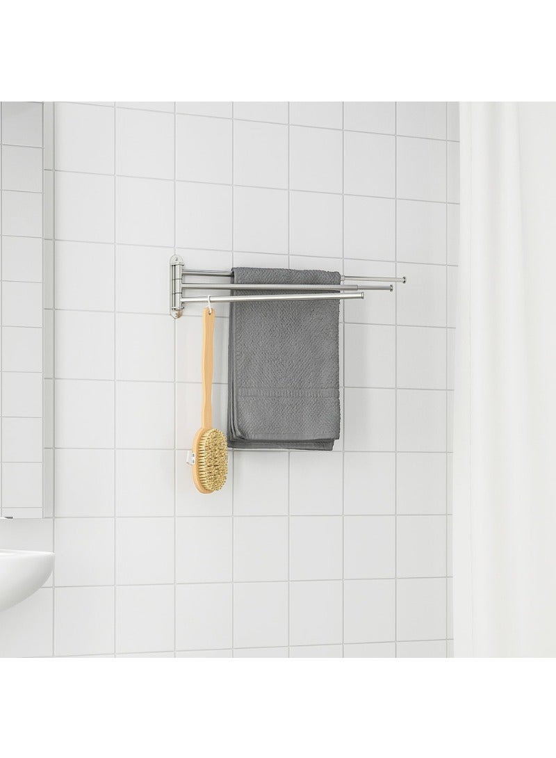 Brogrund Towel Holder – 3 Swing Bars | Stainless Steel - Image 3
