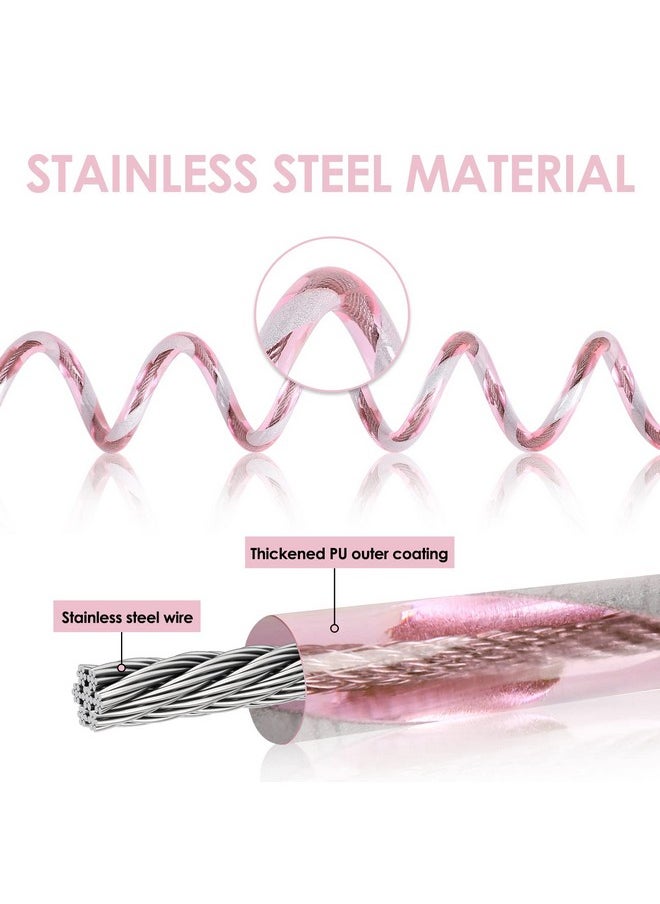 BETERTEK Baby Leash with Magnetic Unlock Design (6.56ft) Pink Child Anti Lost Wrist Link Safety Toddler Wrist Leash with Reflective Strap Kid Leashes Harness  - Image 3