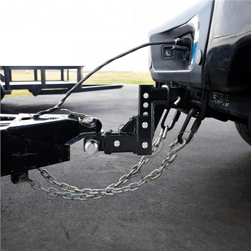 TYT Adjustable Trailer Hitch Ball Mount, Tri-Ball (1-7/8'' X 2'' X 2-5/16''), Fits 2'' Receiver, 5'' Rise/Drop Hitch, Heavy-Duty for Towing 10000lbs - Image 4