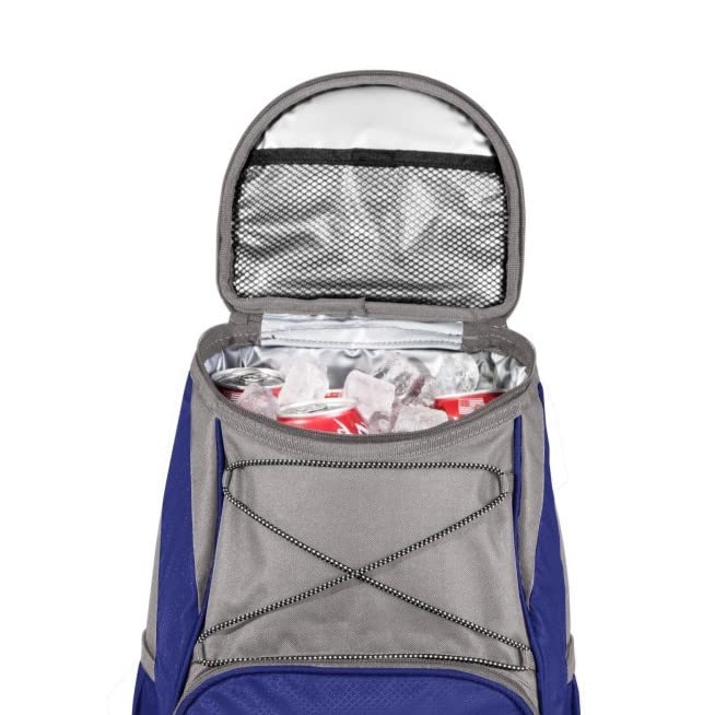 PICNIC TIME حقيبة ظهر مبرد معزول NCAA جورجيا تك يلو جاكيتس PTX، أزرق داكن - Image 3