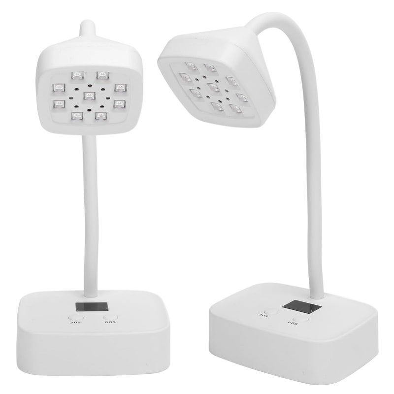 27W Rechargeable Gooseneck LED Nail Lamp Adjustable Quick Drying Gel Nail Dryer for Home Salon - Image 4