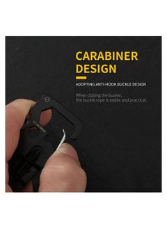 Y&D Credit Card Multitool, Dinosaur Head Multi-Function Tool for Keychain Bottle Opener, Snowflake Quick Repairs, EDC Survival Gear, Camping, Black, The Best Gifts Him  - Image 4