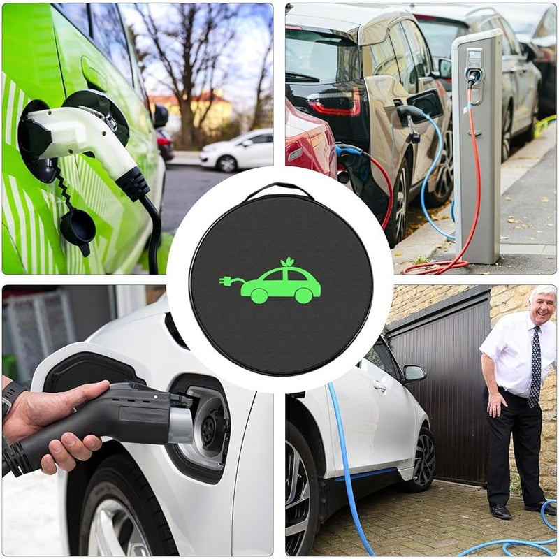 Waterproof EV Charger Storage Bag Large Capacity Oxford Round Color - Image 4