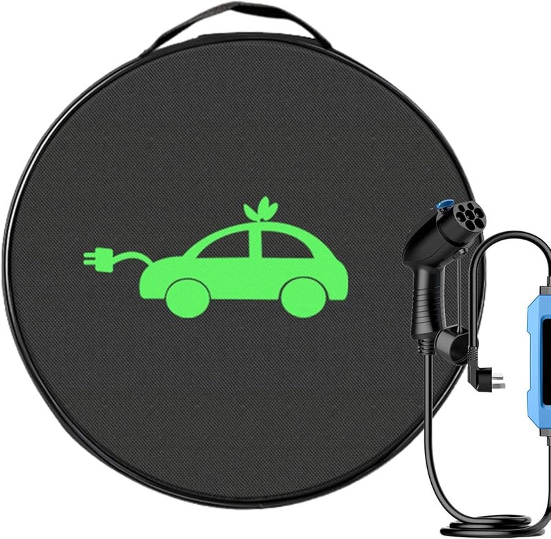 Waterproof EV Charger Storage Bag Large Capacity Oxford Round Color - Image 1